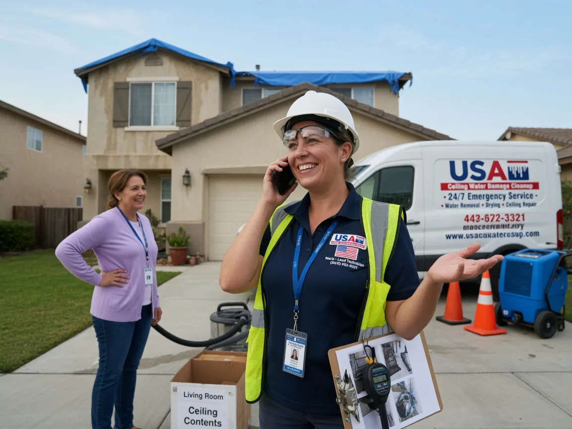 Ceiling Water Damage Restoration Story, AR FAQs